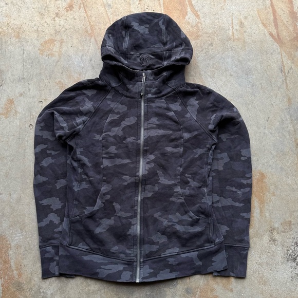 lululemon athletica Tops - Lululemon Scuba Full-Zip Hoodie - Camouflage